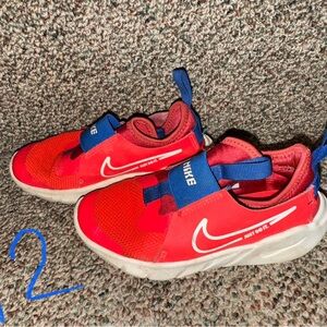 Nike Kids Bright Red and Blue Sneakers
